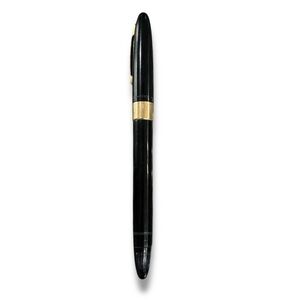 Vintage SHEAFFER IMPERIAL Black / Gold Fountain Pen w/14K Gold